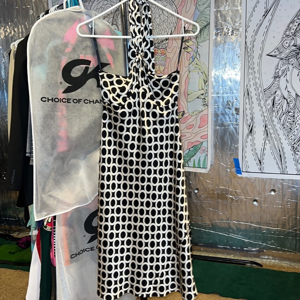 Laundry by Shelli Segal, Black and White, size 2